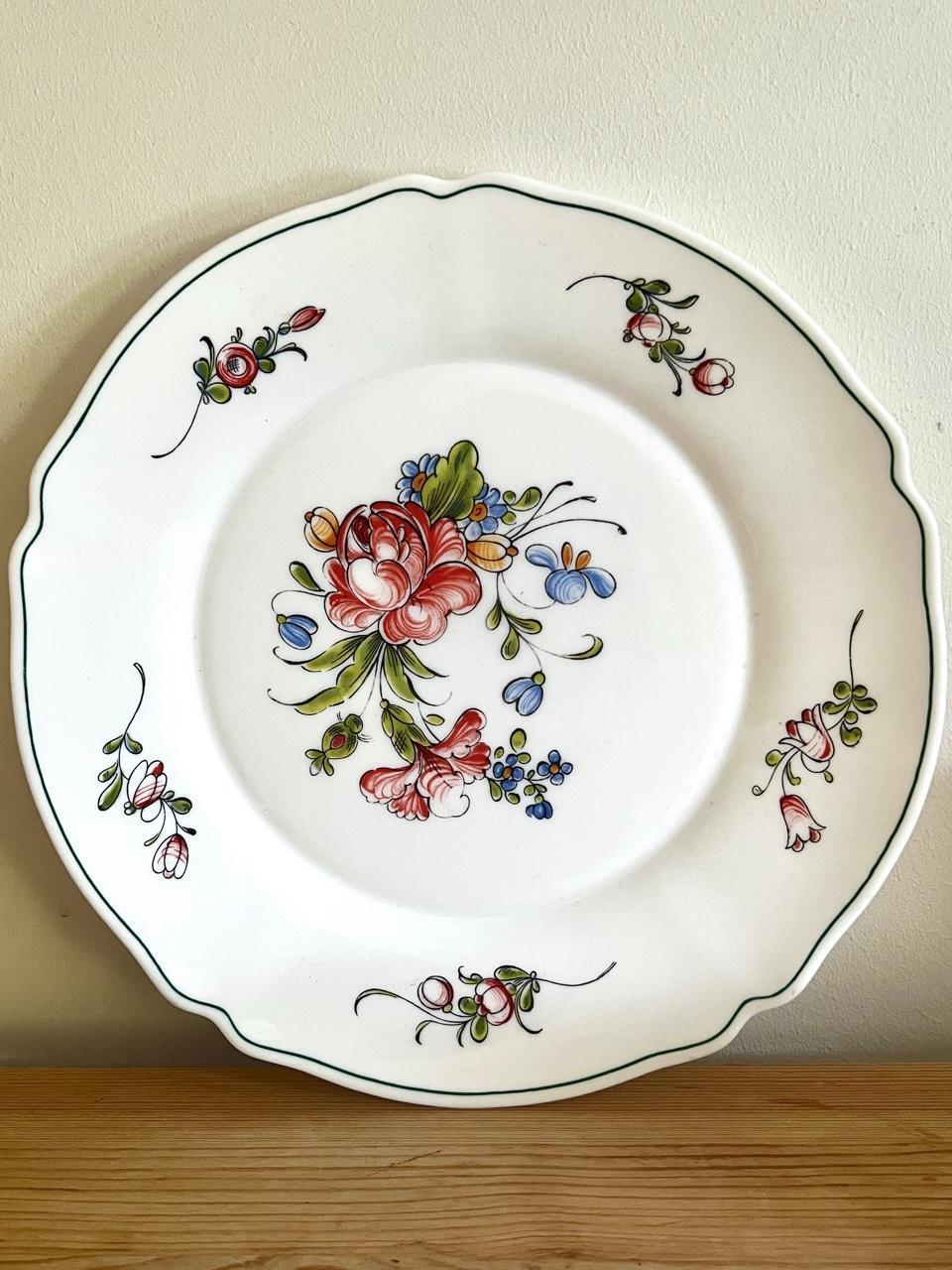 1970s Arcopal France Floral Plates