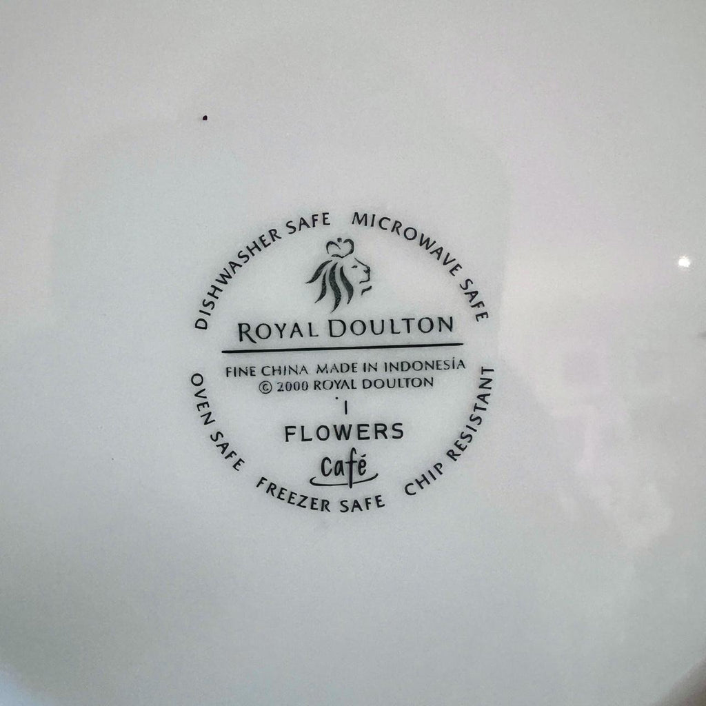 2000 Royal Doulton Flowers Café Side Plates Set of 4
