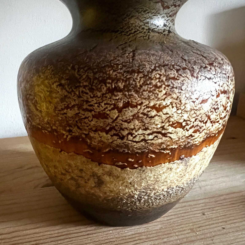 Vintage Scheurich Haro Vase | West German Pottery | Fat Lava Ceramic | Mid Century Modern