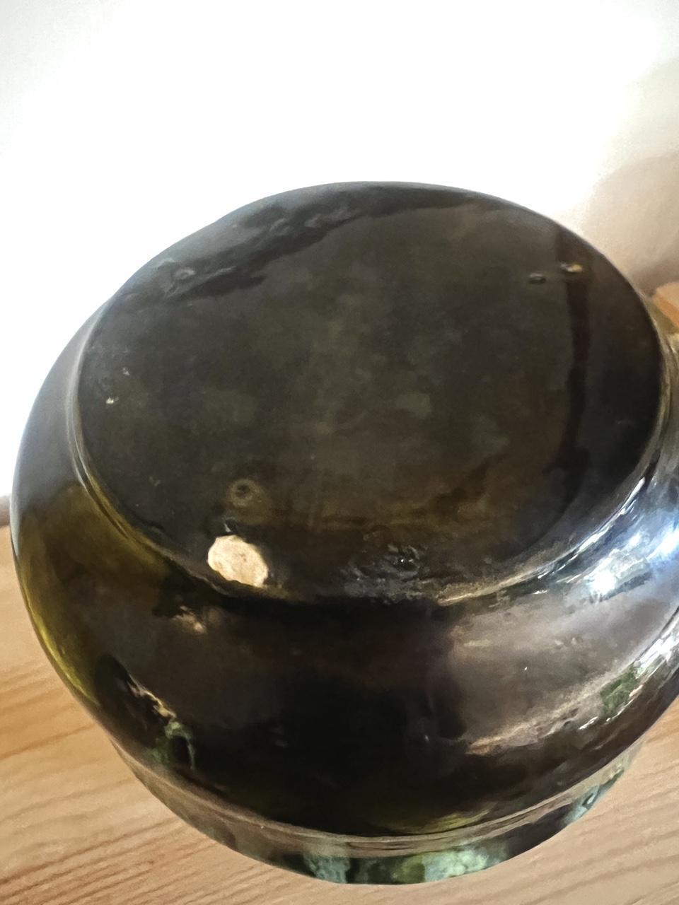 1970s Moody Drip Glaze Vase