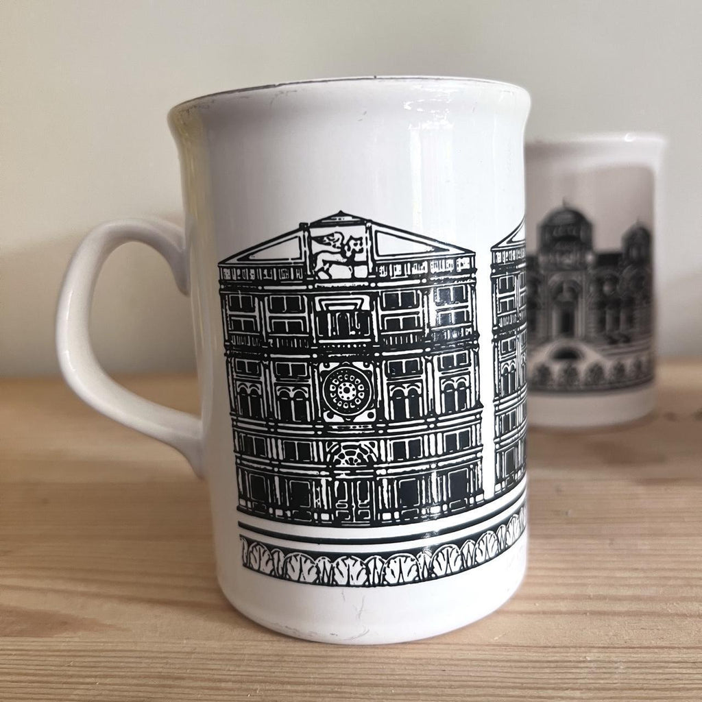 1970s Florence Architecture Mugs Set of 4