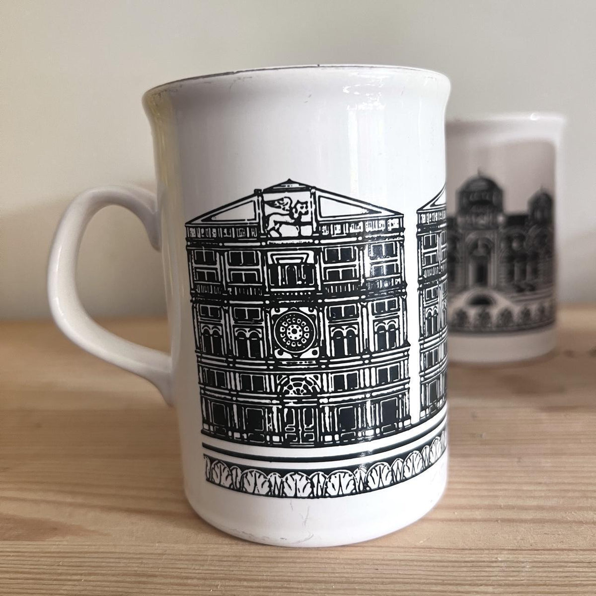 1970s Florence Architecture Mugs Set of 4