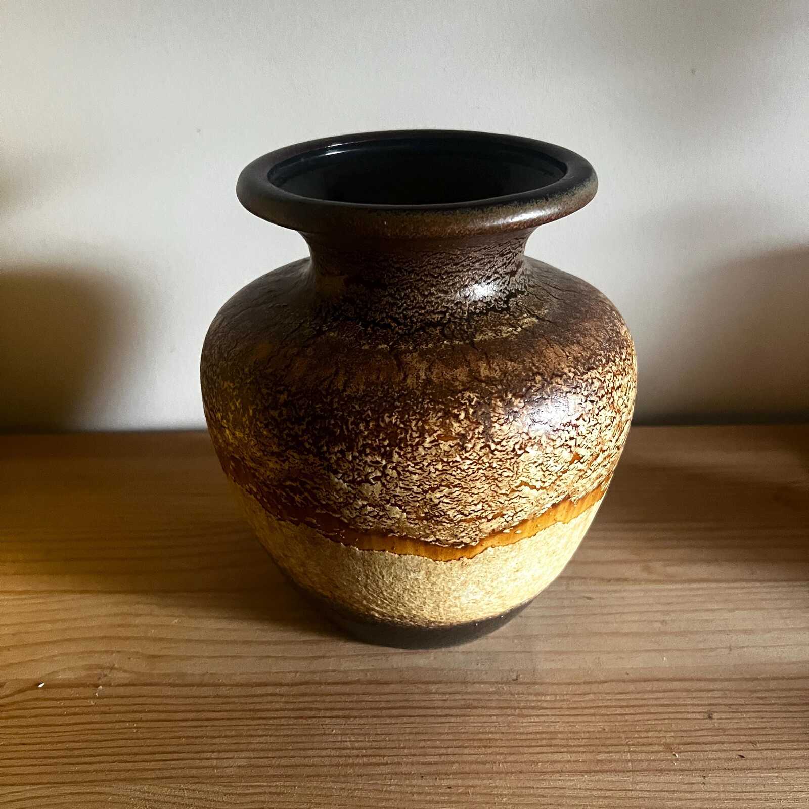 Vintage Scheurich Haro Vase | West German Pottery | Fat Lava Ceramic | Mid Century Modern