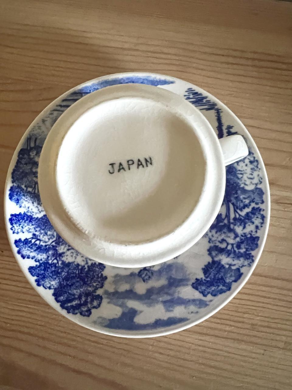 💙 Little Blue Willow Tea Cup & Saucer ☕