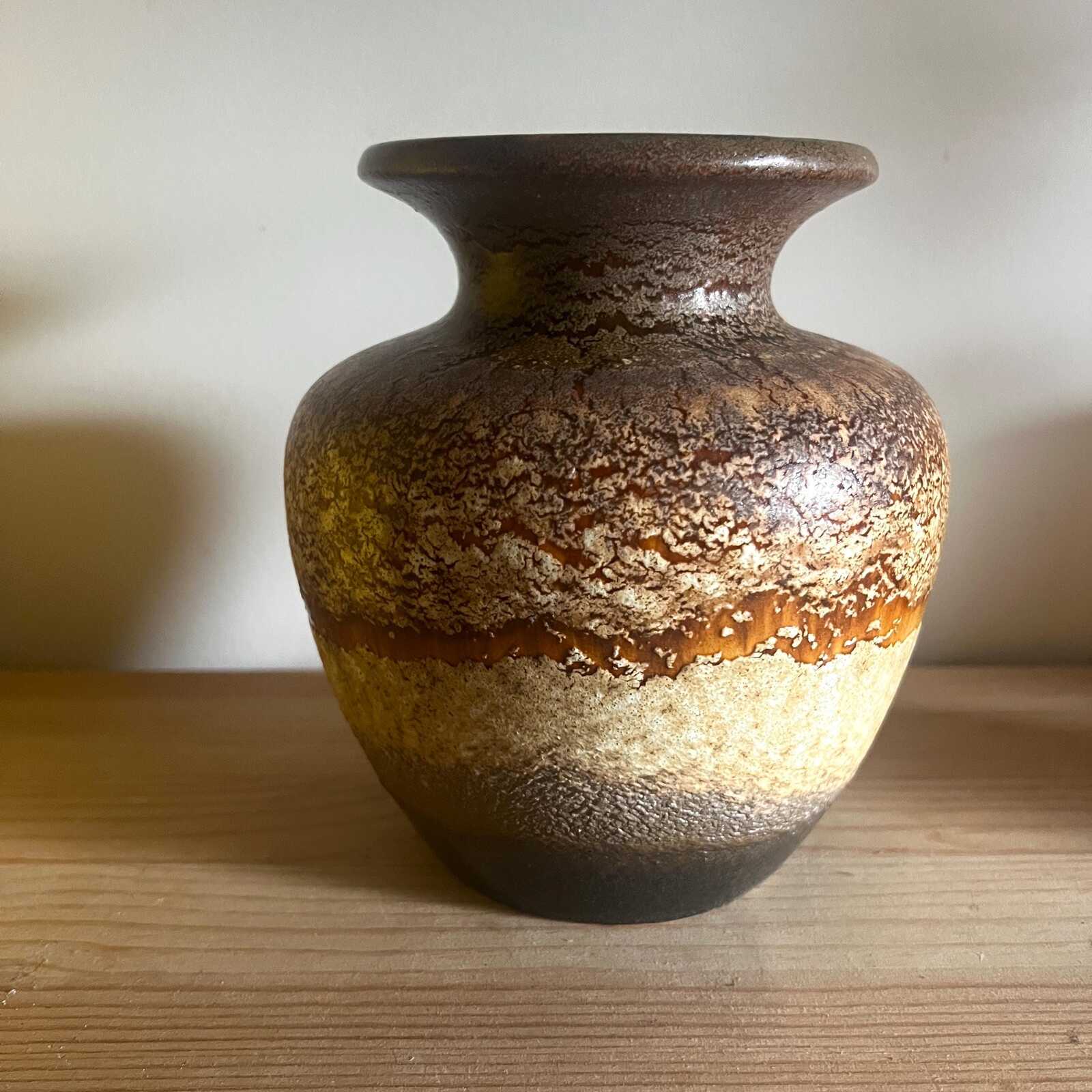 Vintage Scheurich Haro Vase | West German Pottery | Fat Lava Ceramic | Mid Century Modern