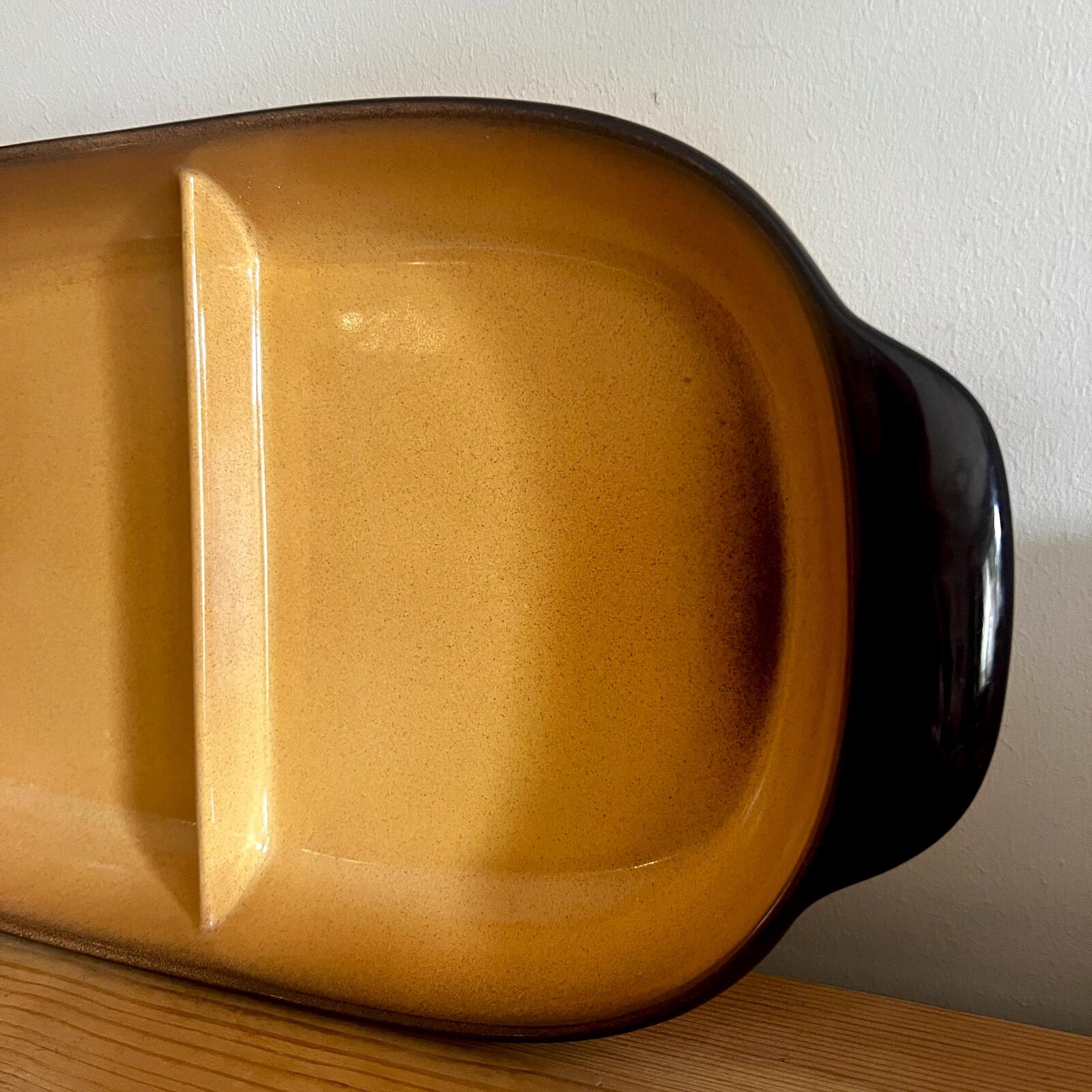 Vintage Teal Ceramics Divided Serving Dish | New Zealand Stoneware Baking Dish | Balclutha Pottery