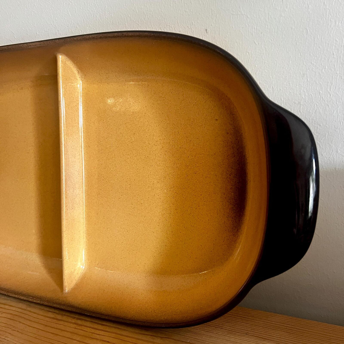 Teal Ceramics Divided Serving Dish