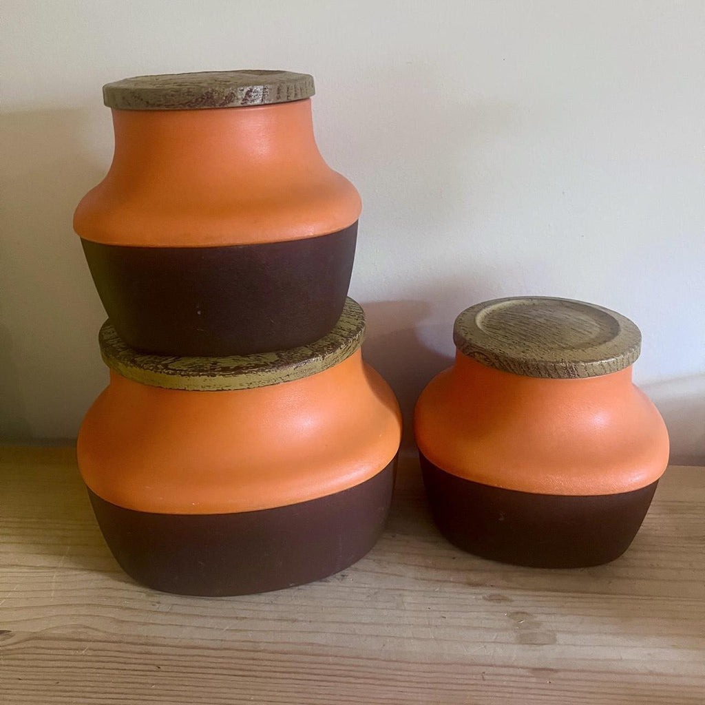 1960s–70s B.X. Plastics Capri Canister Set
