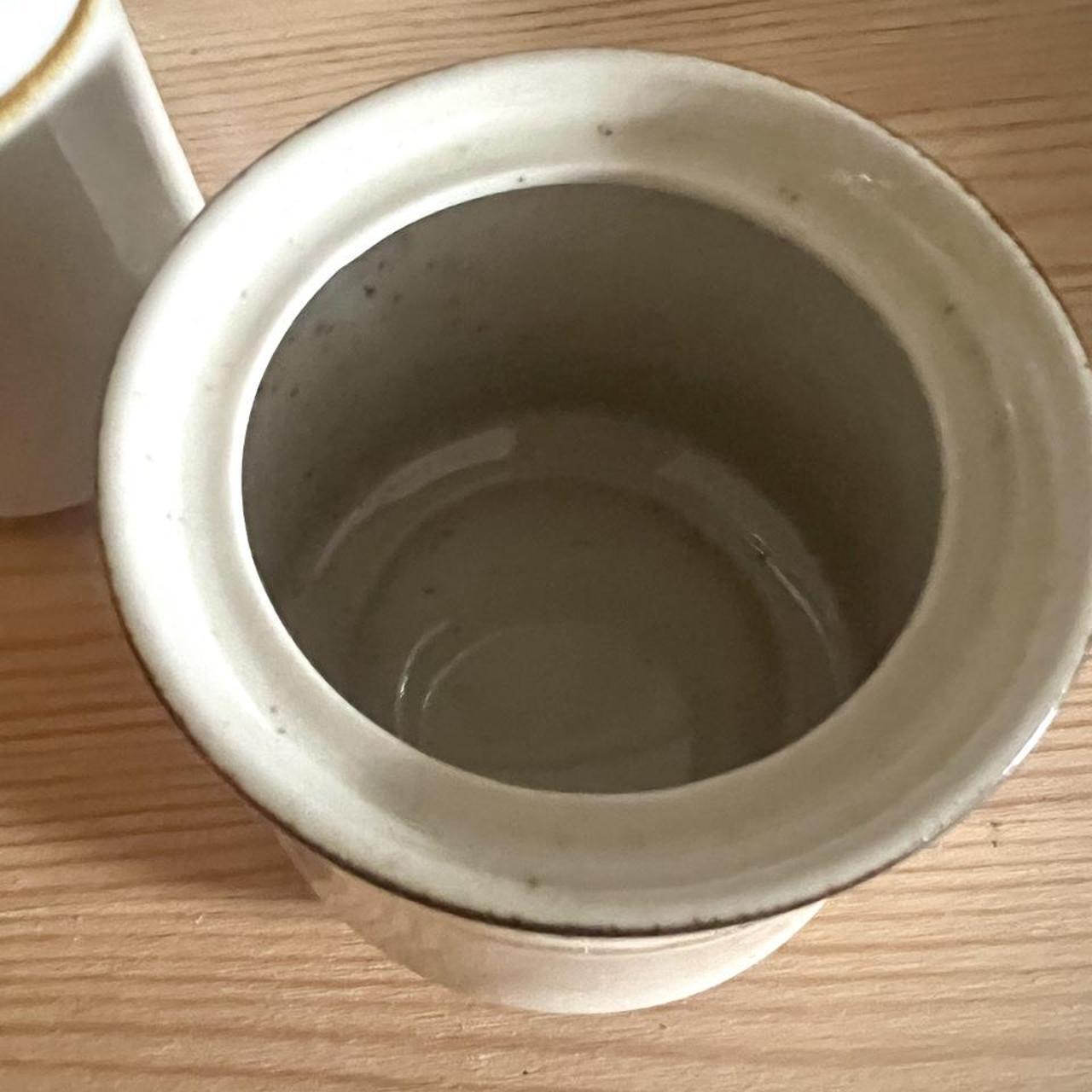 Vintage Rainbow Stoneware Capri Creamer & Sugar Bowl
