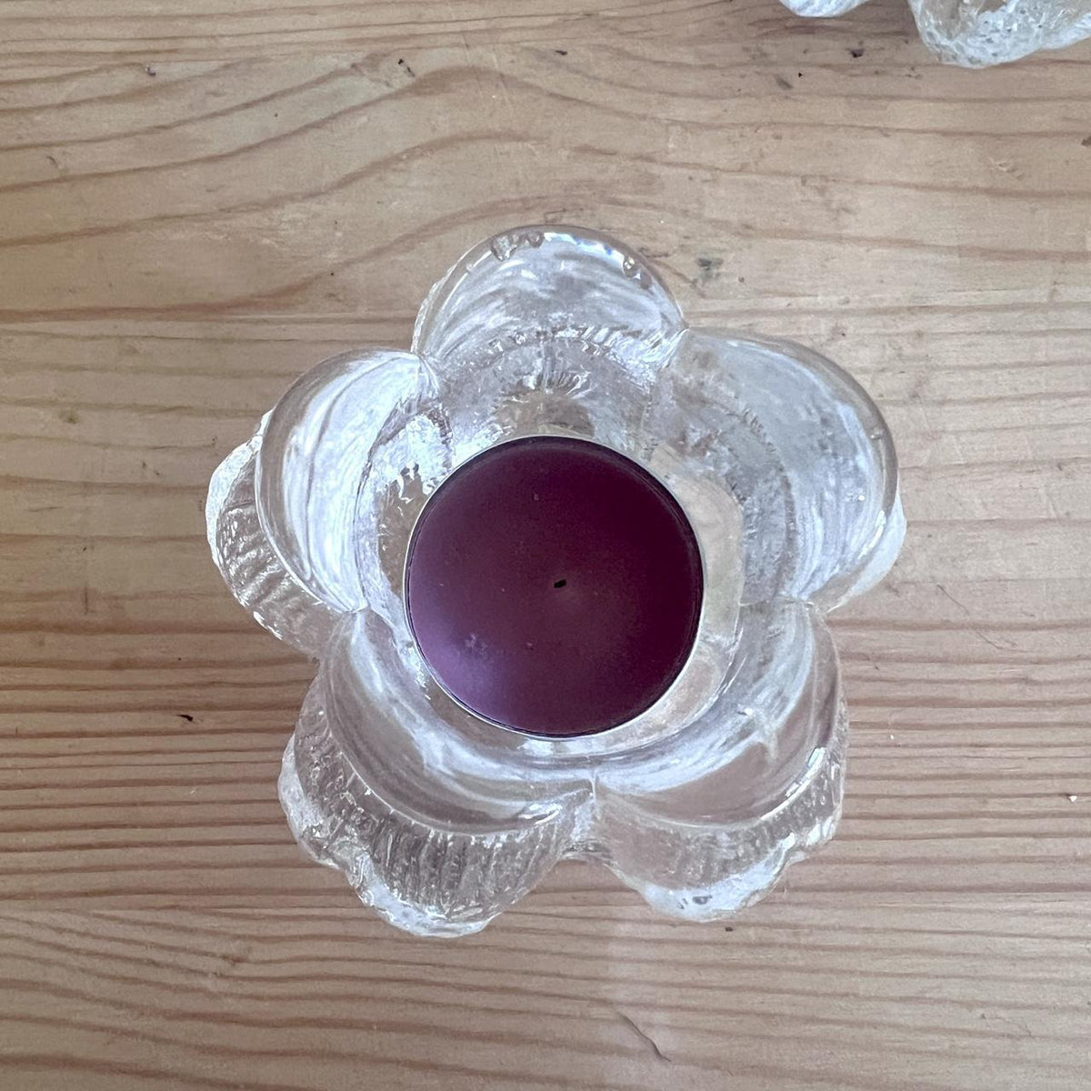 1970s Kosta Boda Ice Glass Candle Holders