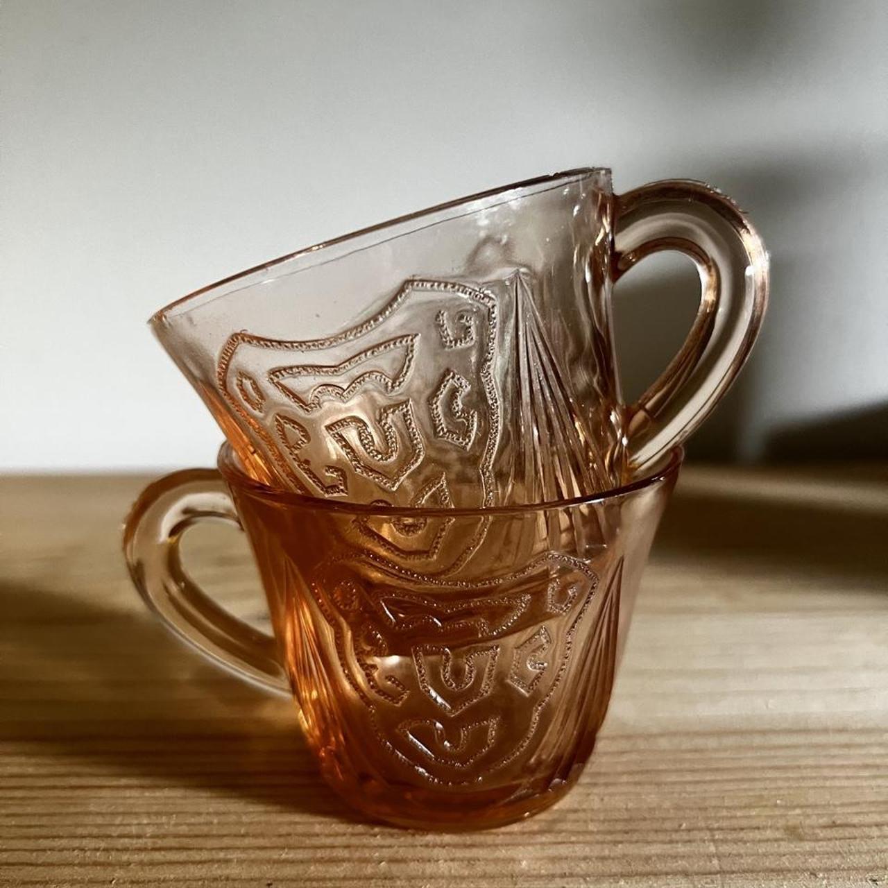 Vintage Luminarc Rosaline Espresso Cups
