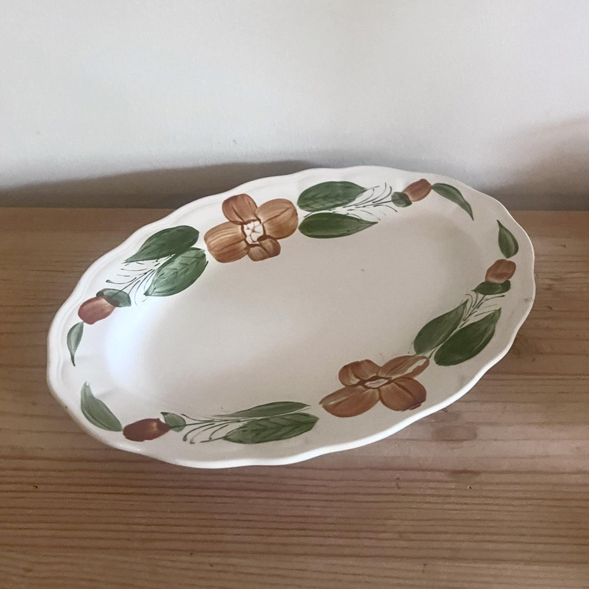 1970s Hand Painted Japanese Ironstone Platter