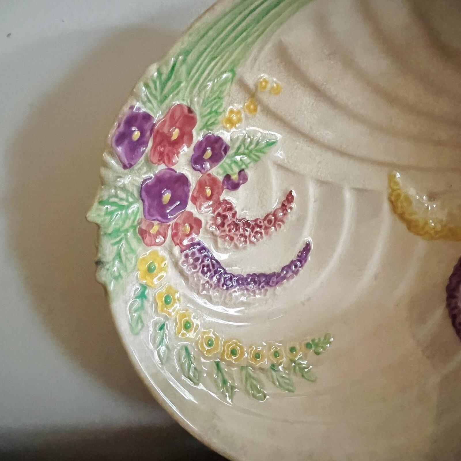 Vintage Wade Heath Floral Trinket Dish | Made in England