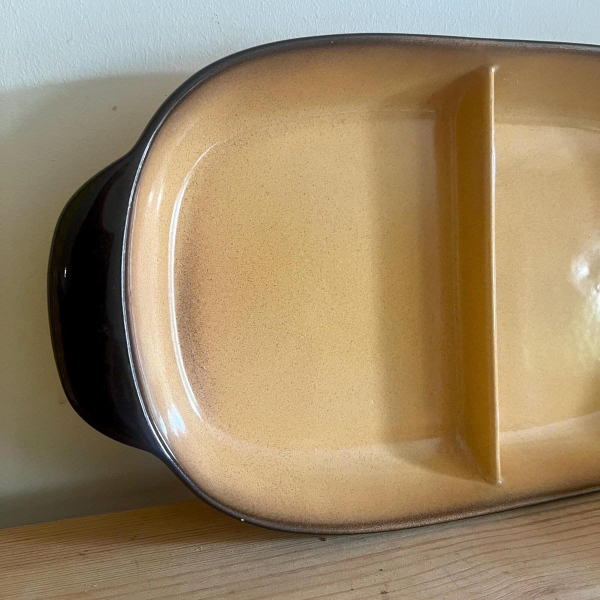 Teal Ceramics Divided Serving Dish