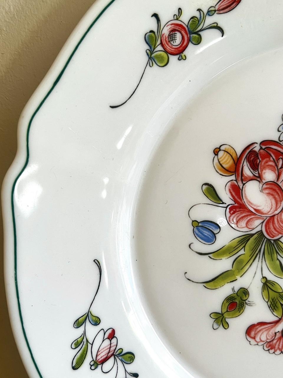1970s Arcopal France Floral Plates