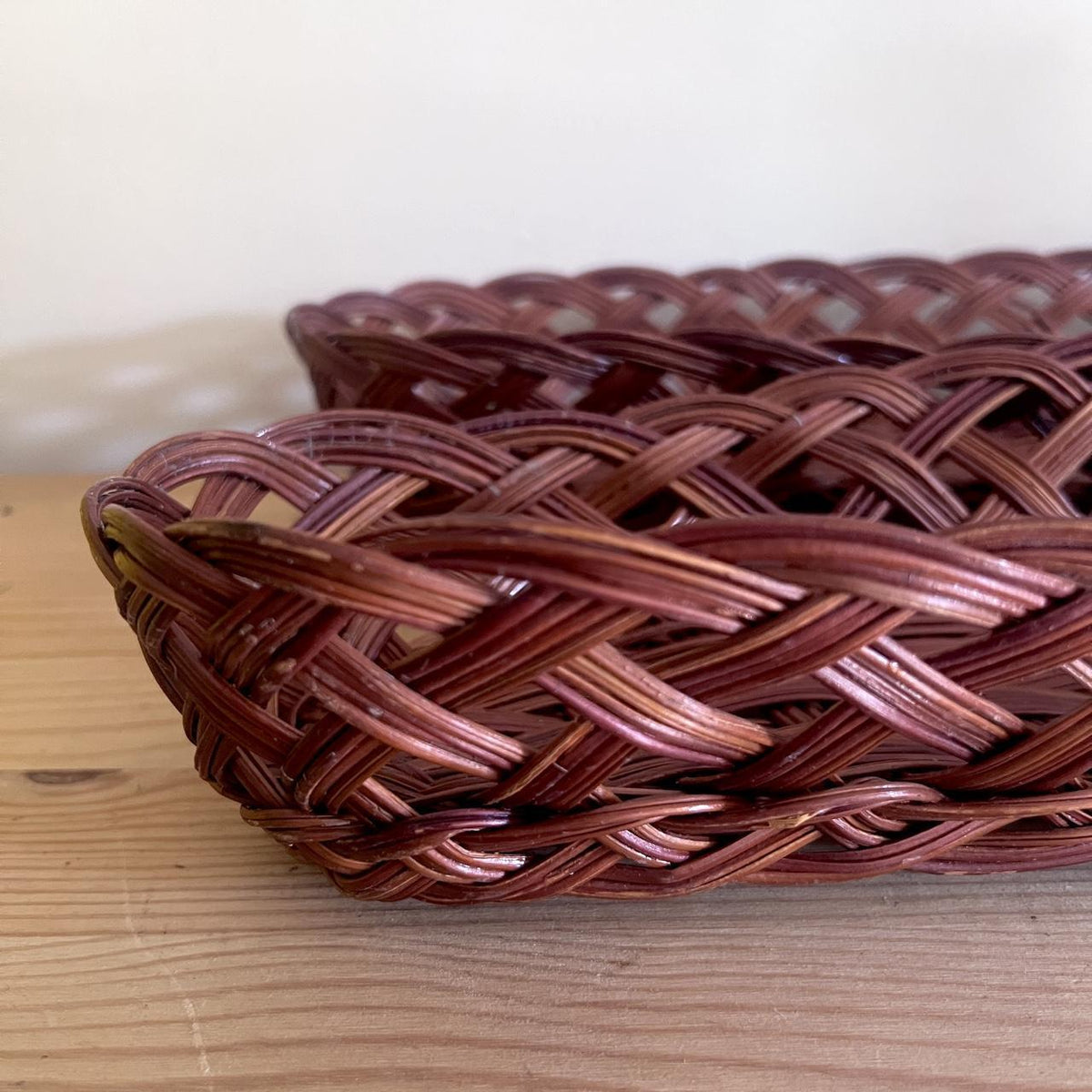 1980s Woven Bread Basket