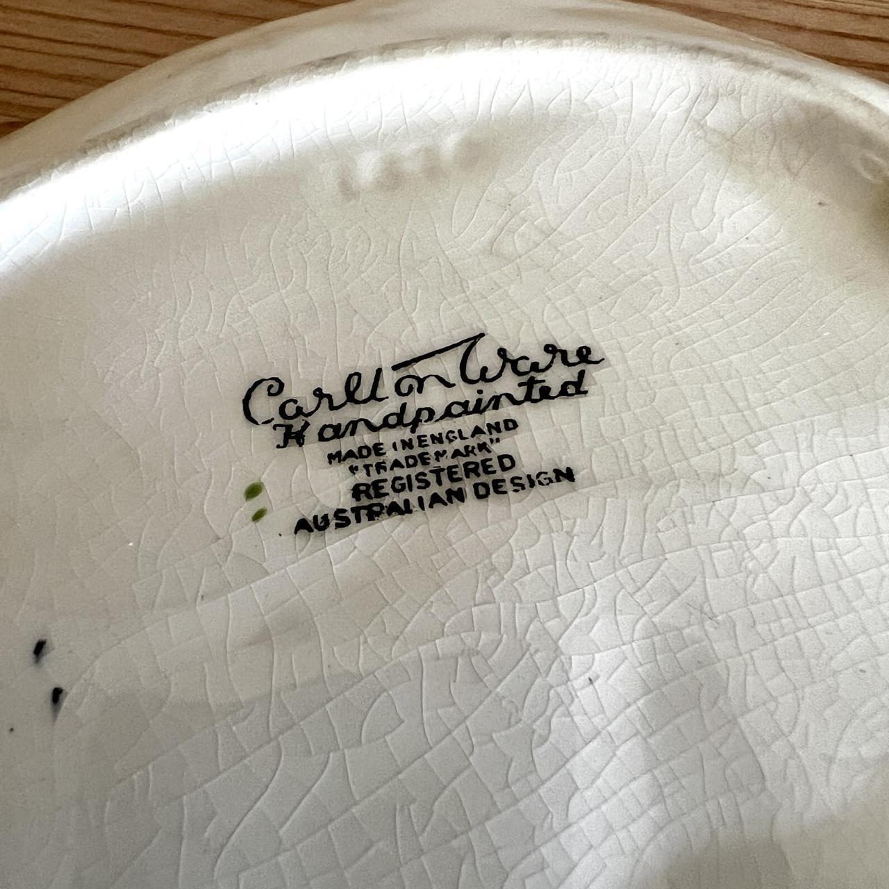 Vintage Carlton Ware Foxglove Leaf Dish | Hand-Painted