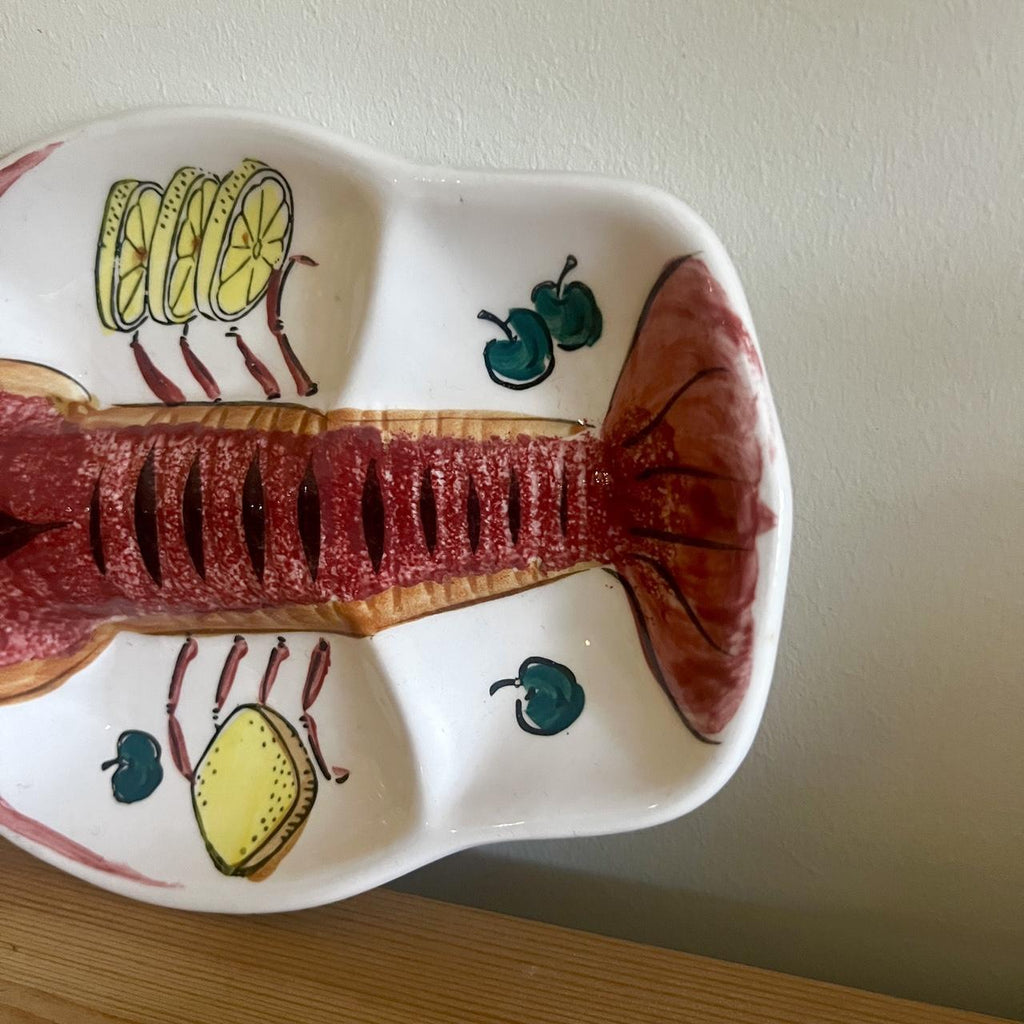 Vintage Lobster Serving Platter | Seafood Plate