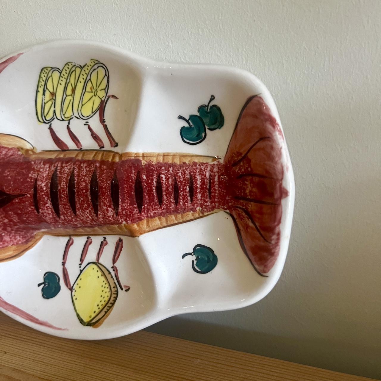 Vintage Lobster Serving Platter | Seafood Plate
