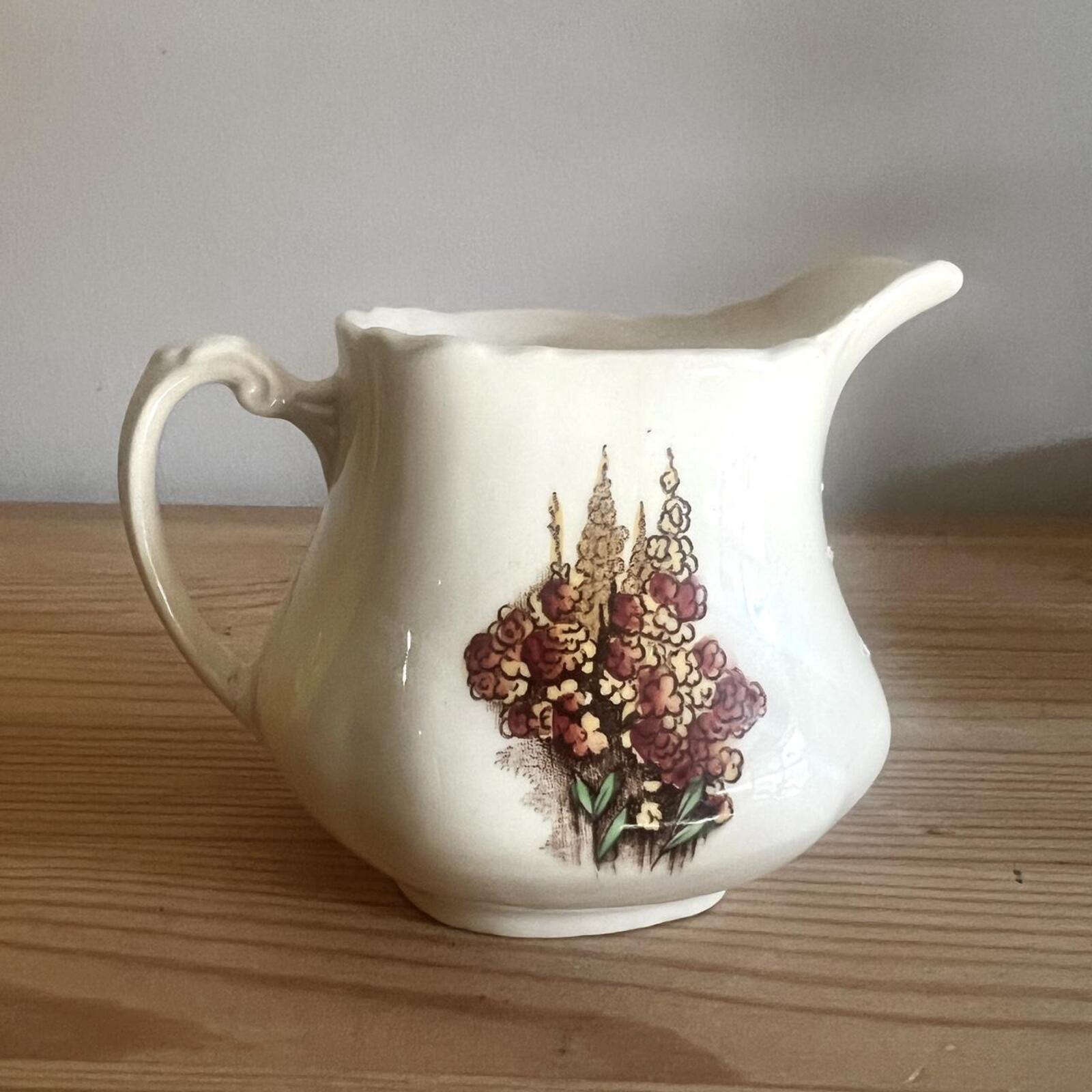 Vintage Royal Pottery Staffordshire Creamer Jug