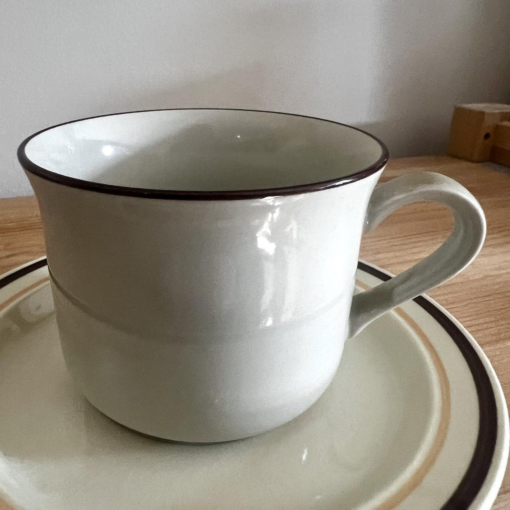 Vintage Japanese Stoneware Coffee Set | Service for 4