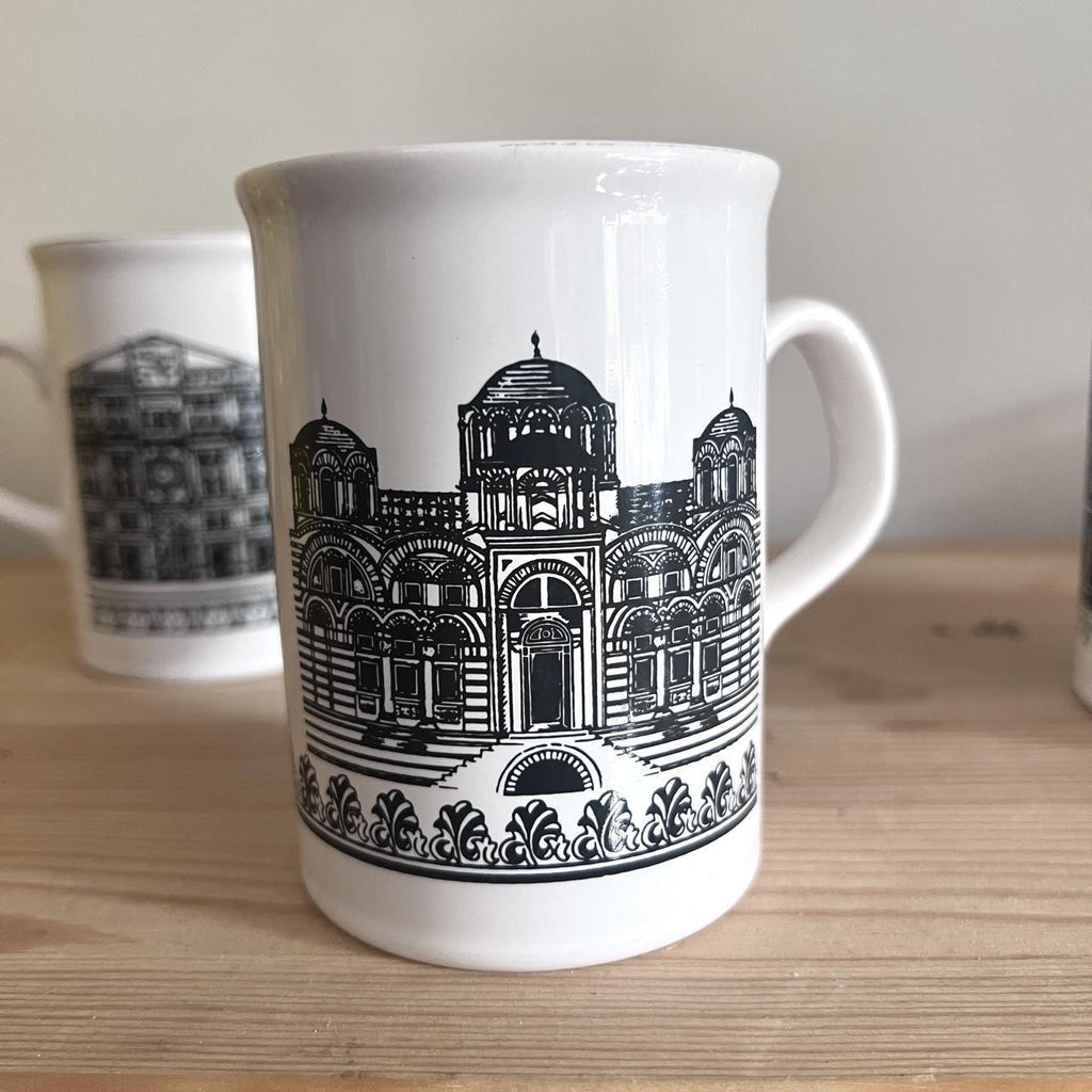 1970s Florence Architecture Mugs Set of 4