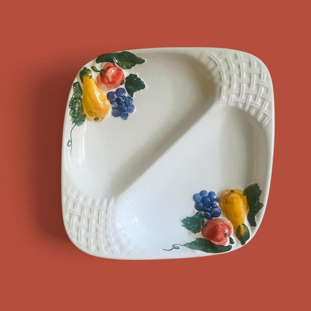 Vintage Antica Fornace Divided Serving Platter | Made in Italy