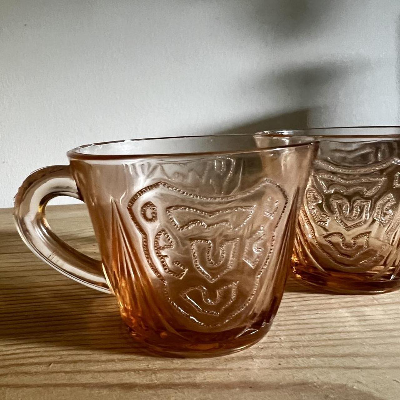 Vintage Luminarc Rosaline Espresso Cups