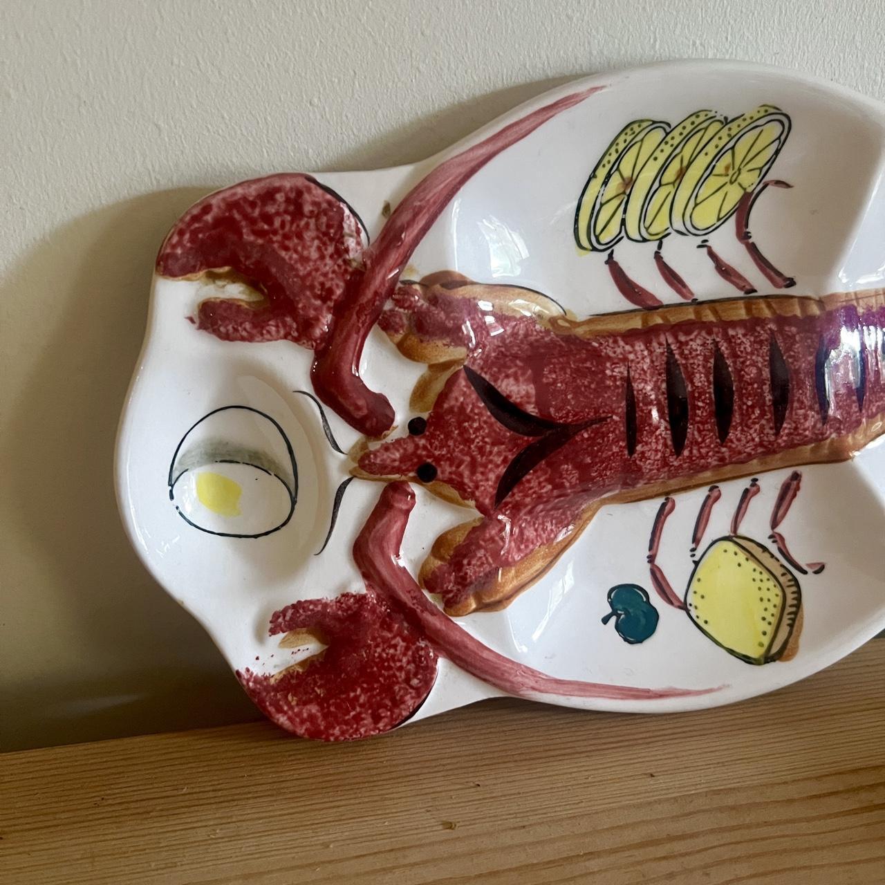 Vintage Lobster Serving Platter | Seafood Plate