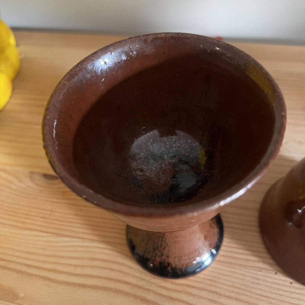 Vintage Studio Pottery Goblets | Pair