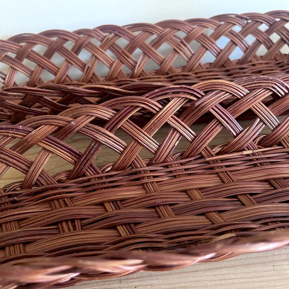 1980s Woven Bread Basket