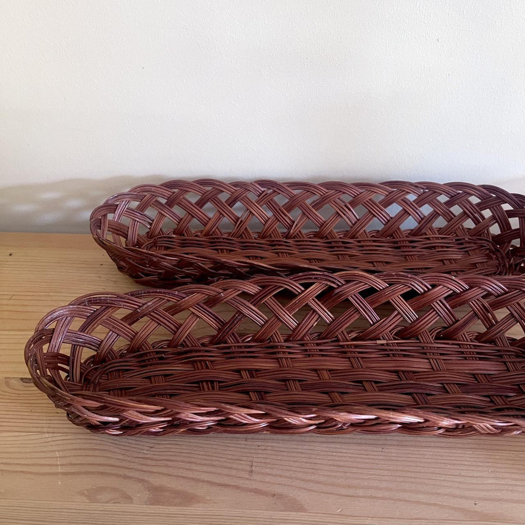 1980s Woven Bread Basket