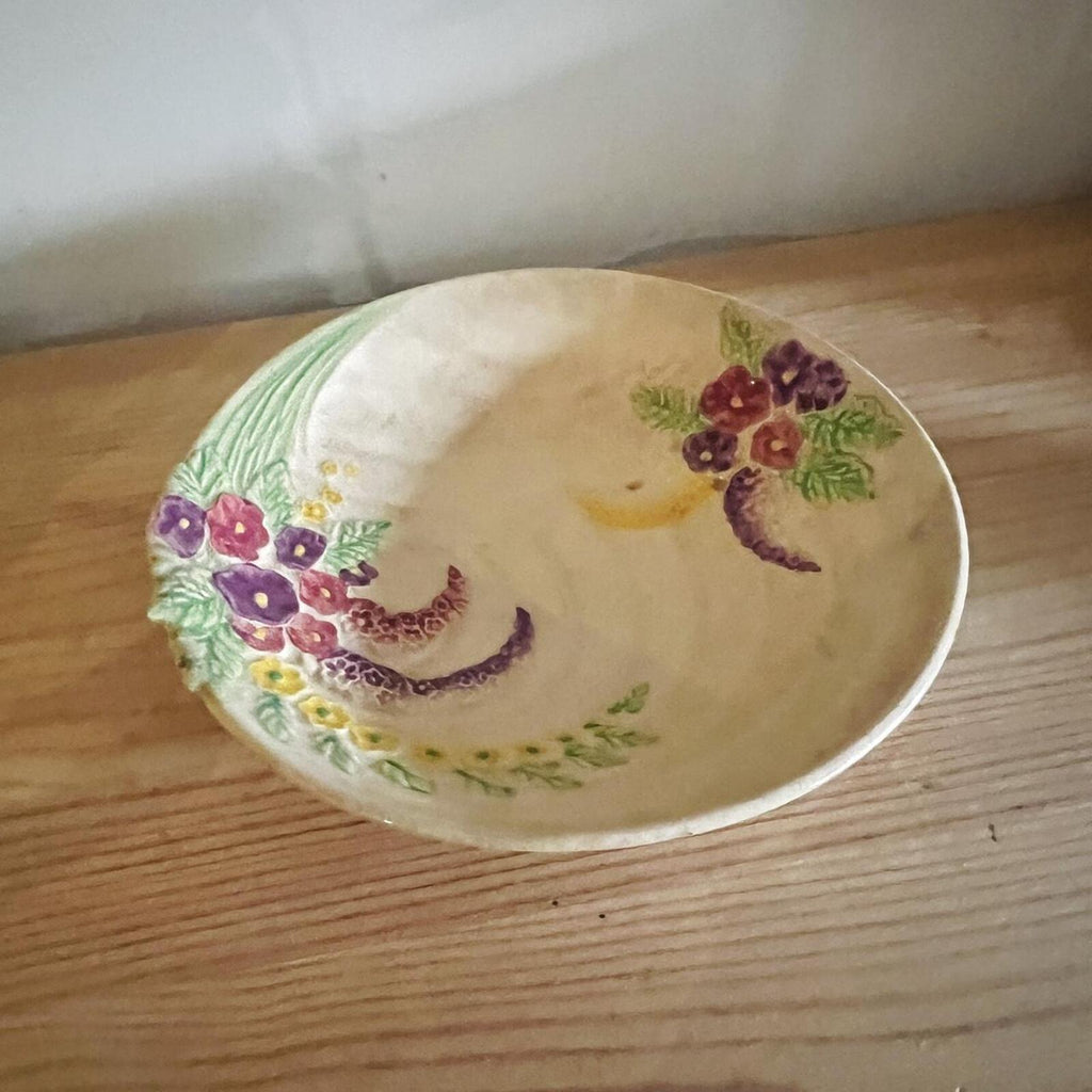 Vintage Wade Heath Floral Trinket Dish | Made in England