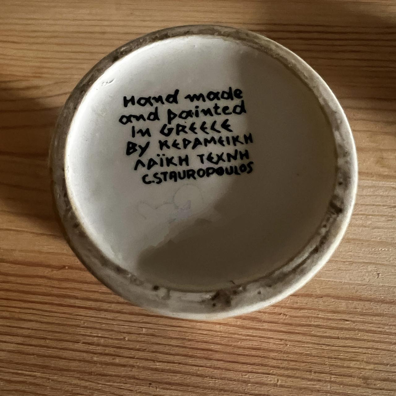 Vintage Hand-Painted Greek Ceramic Vase