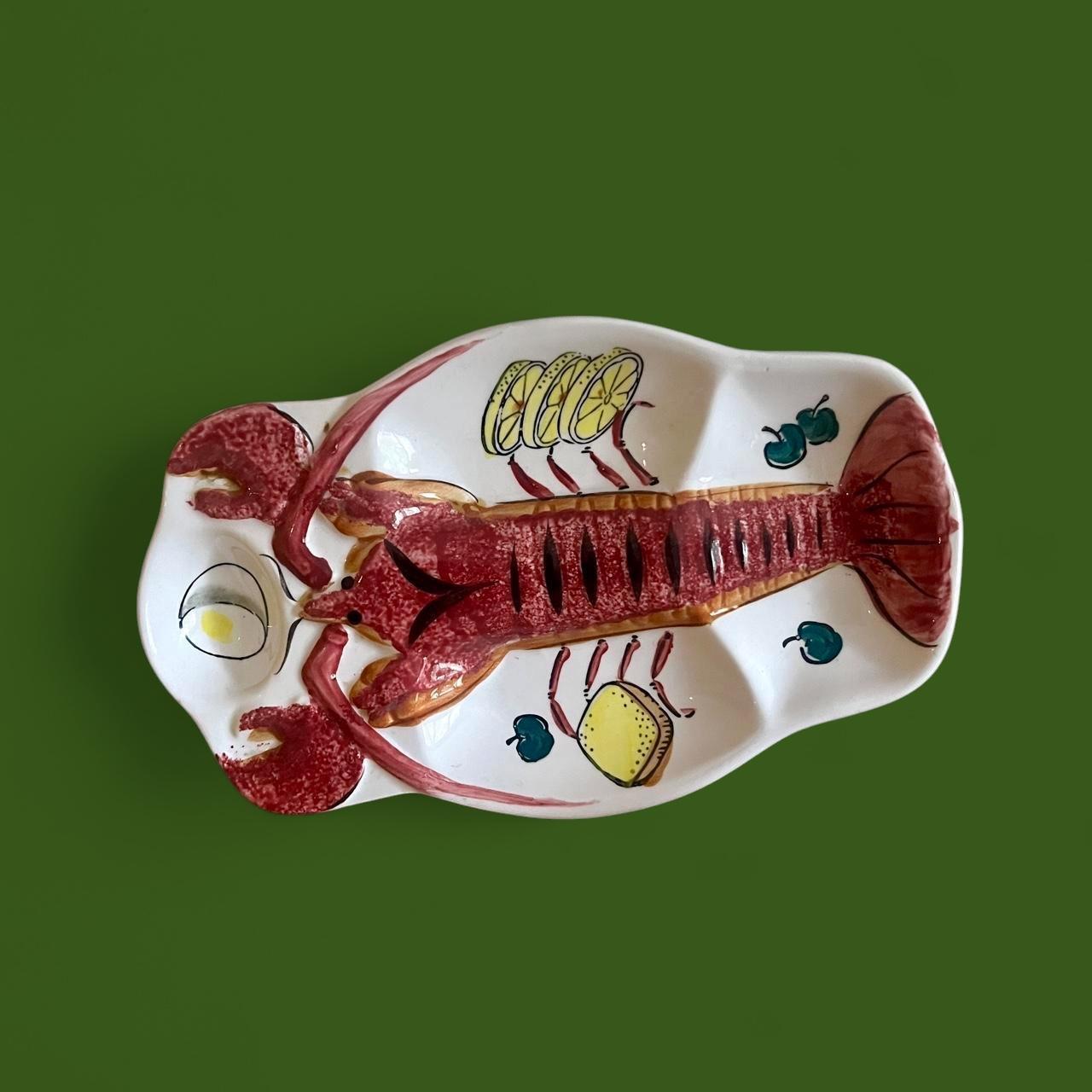 Vintage Lobster Serving Platter | Seafood Plate