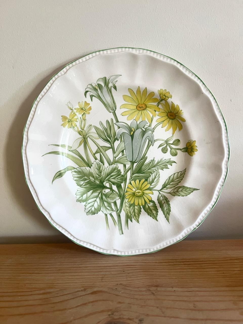 💛 Vintage Kensington Butterfield Ironstone Plate