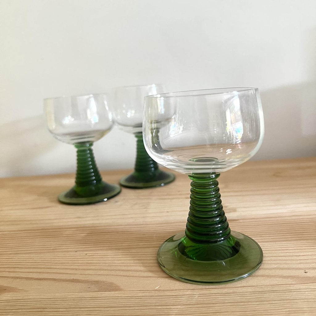 Luminarc France Green Stem Apéritif Glasses