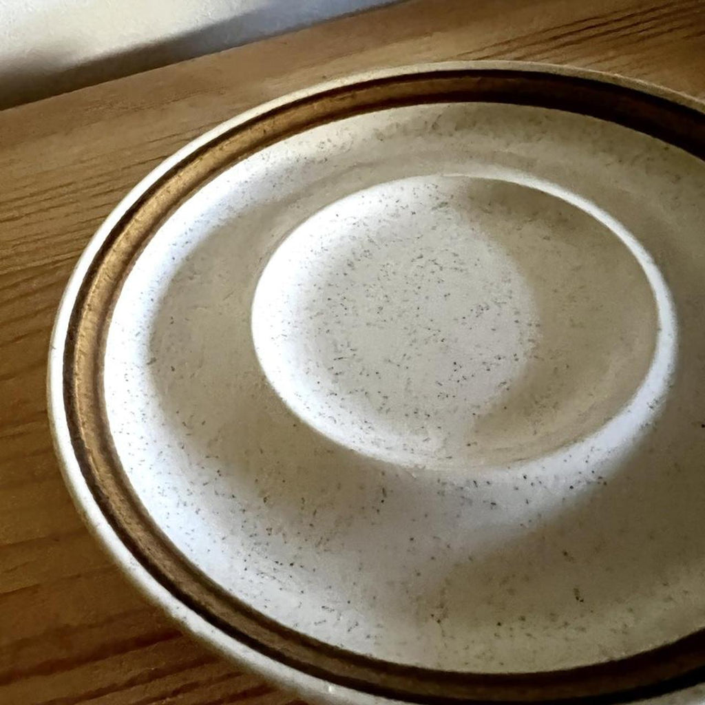 Vintage Country Manor J1000 Cups & Saucers | Made in Japan | 1970s Brown Stoneware Coffee Set | Pair of 2