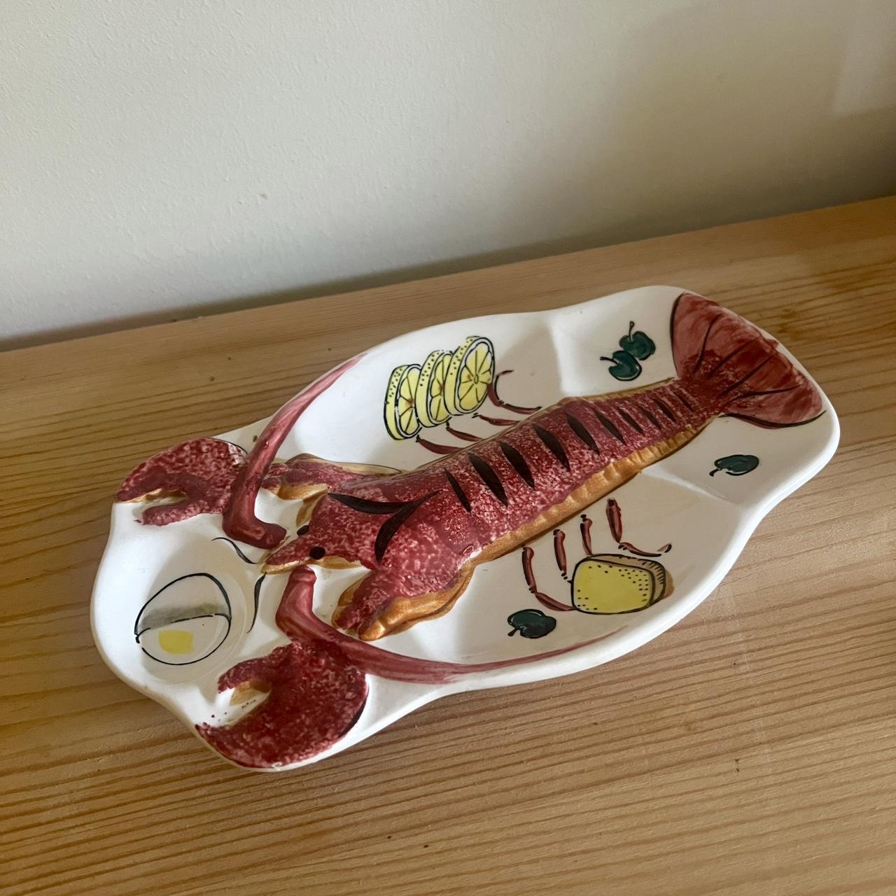 Vintage Lobster Serving Platter | Seafood Plate