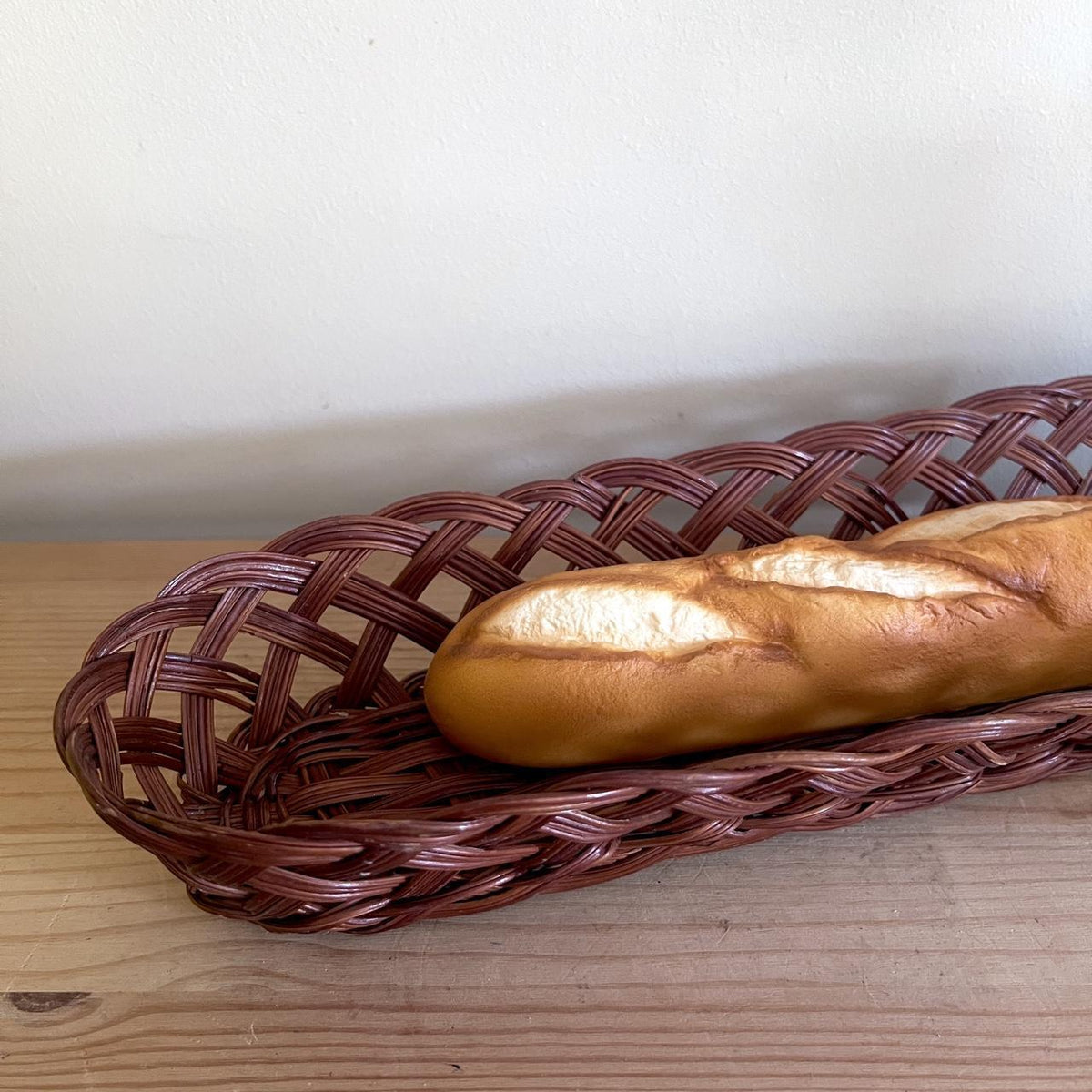1980s Woven Bread Basket