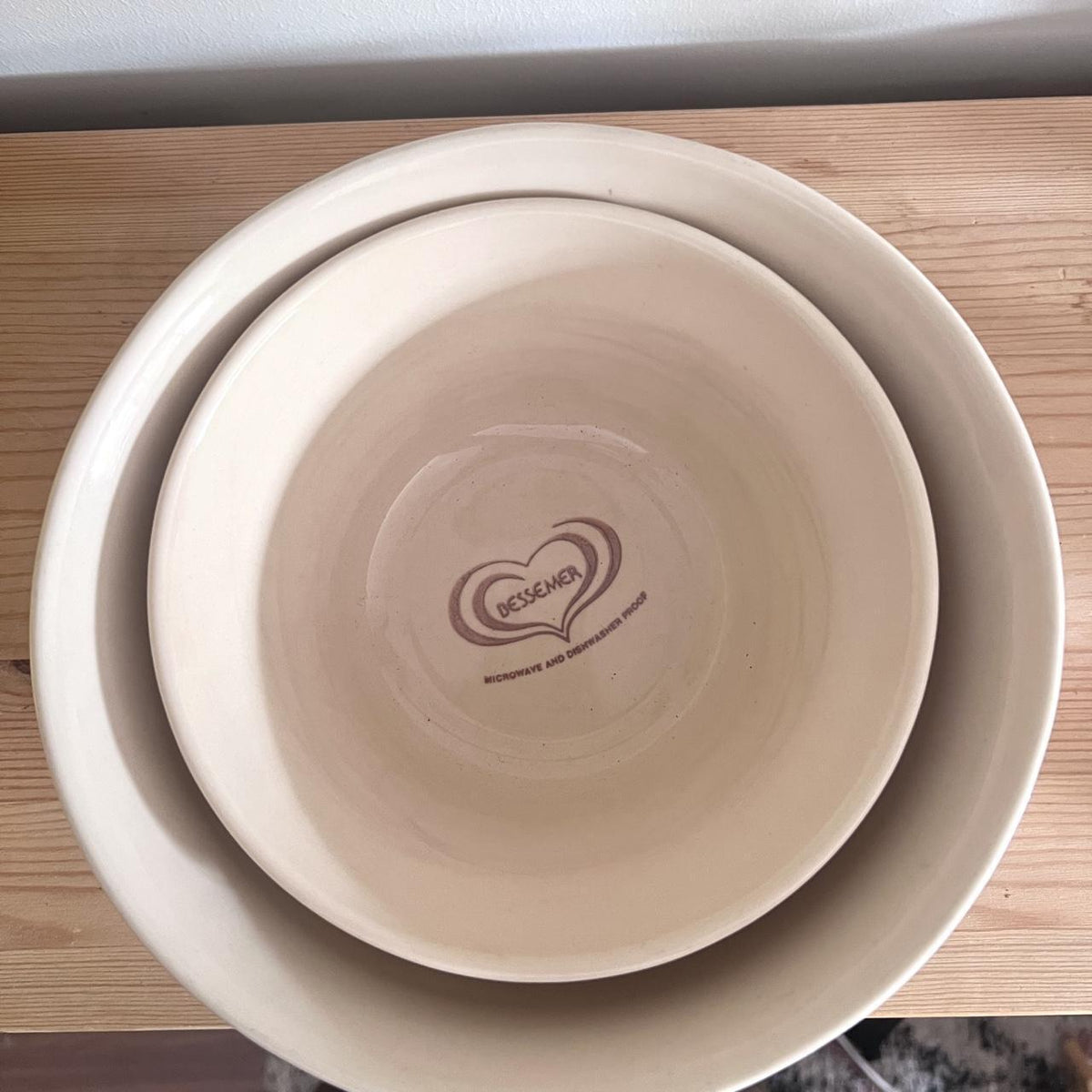 1990s Bessemer Mixing Bowls Set of 2