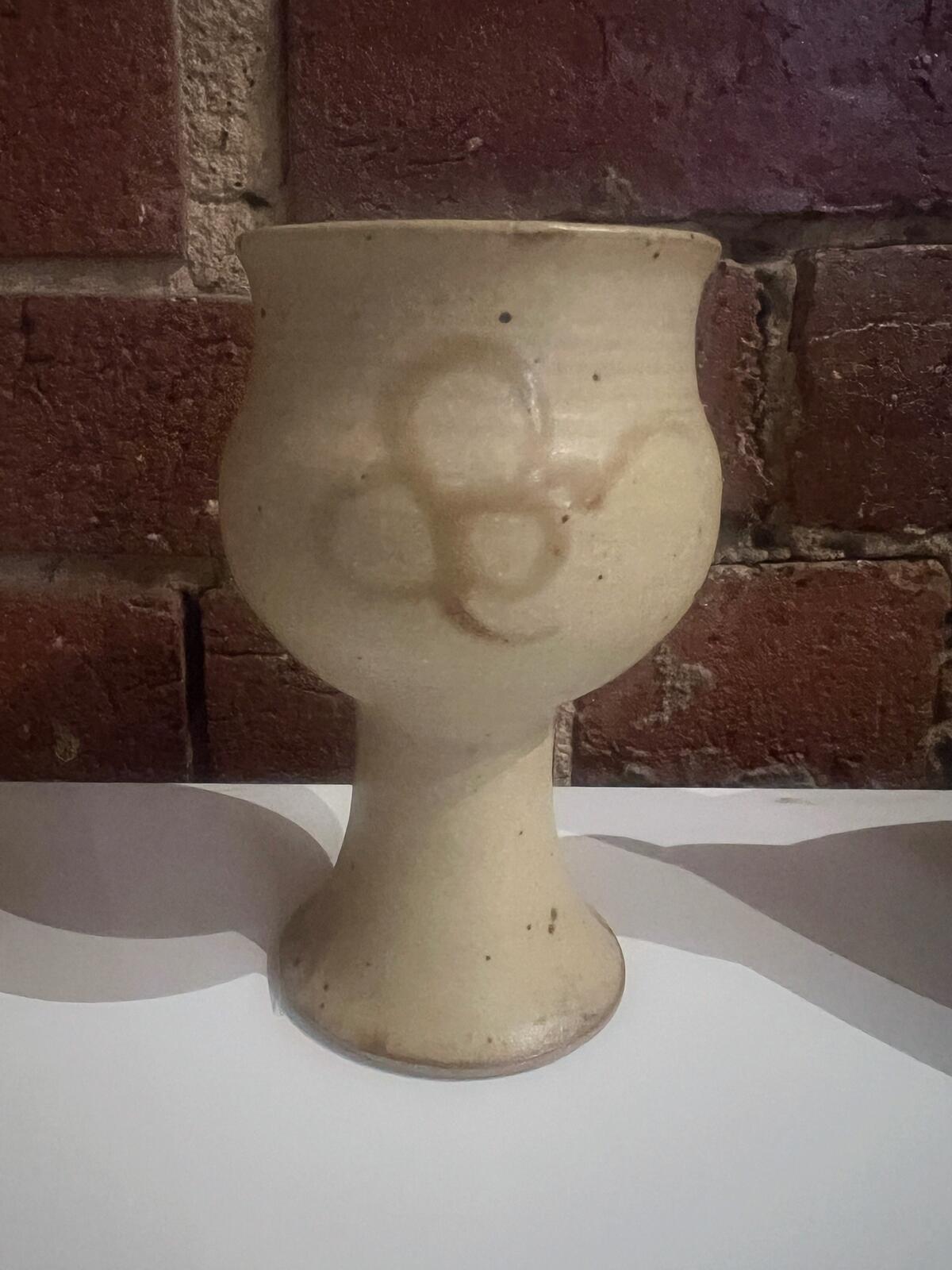 Handmade Stoneware Goblets & Jug Set – Rustic / Studio Pottery