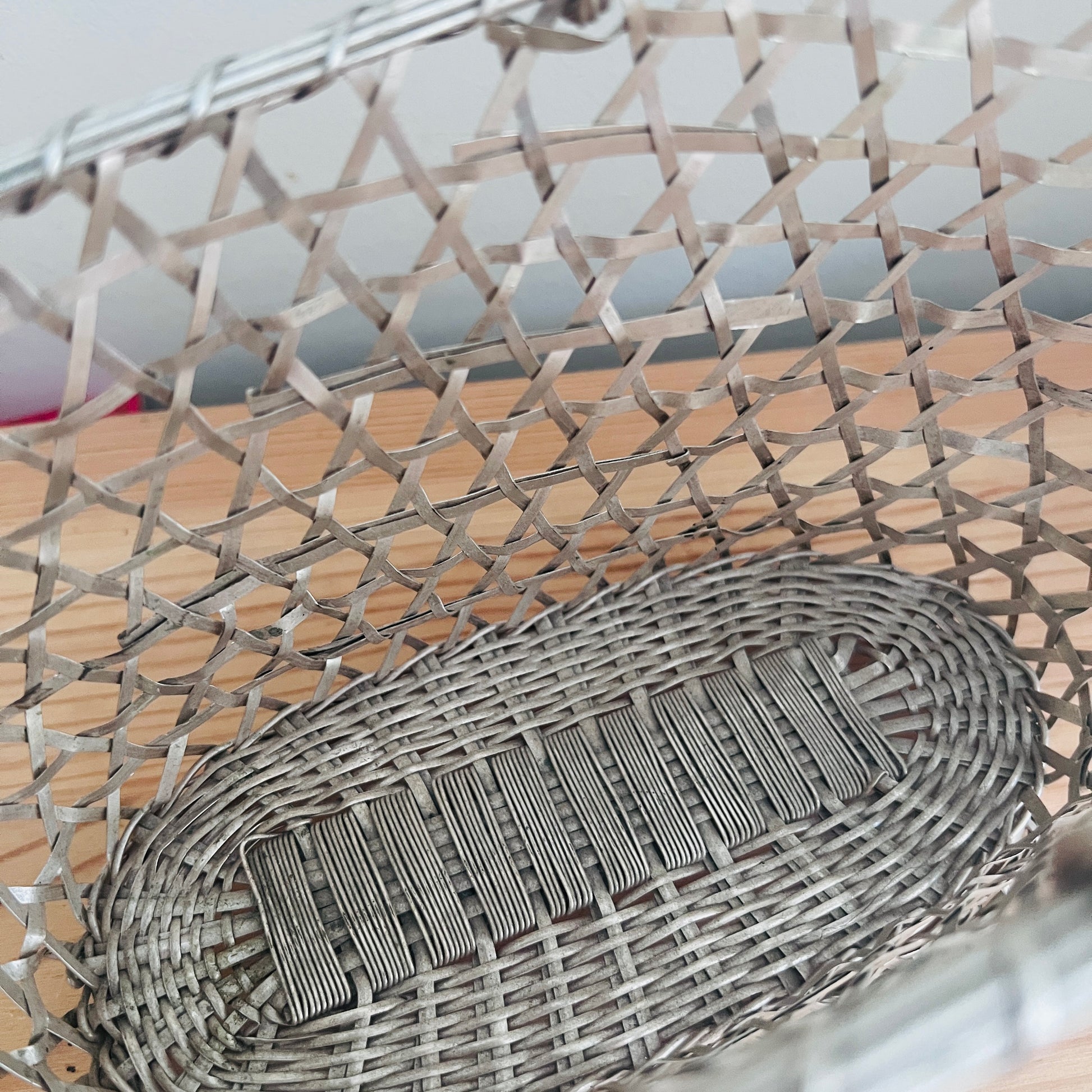 Silver-Plated Wine Basket