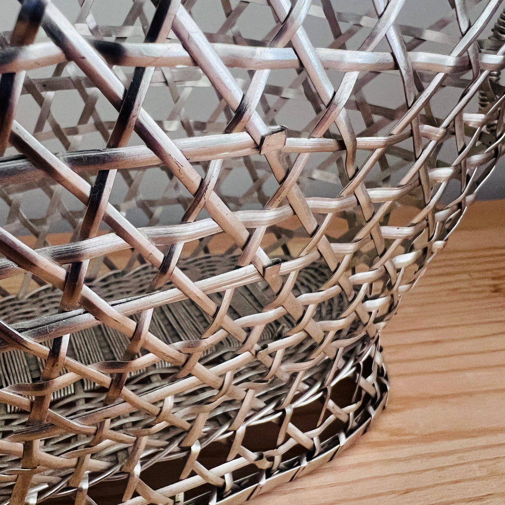 Silver-Plated Wine Basket