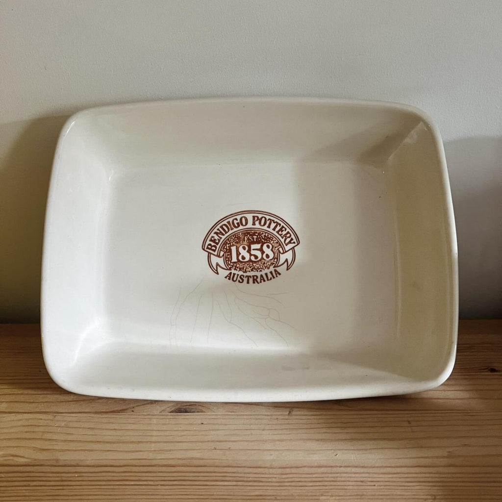 Vintage Bendigo Pottery Baking Dish