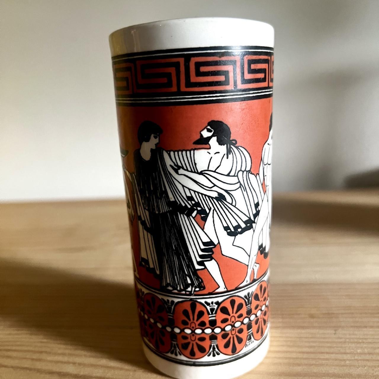 Vintage Hand-Painted Greek Ceramic Vase