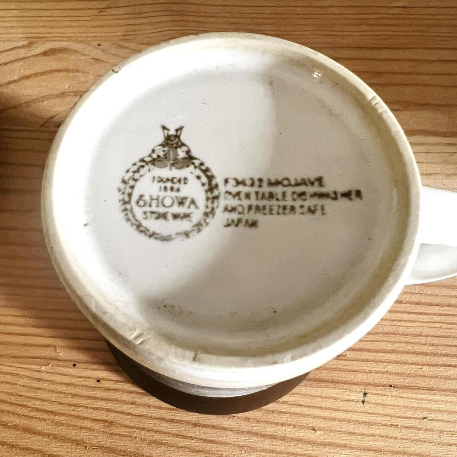 Vintage Showa Stoneware Mug & Saucer | Made in Japan