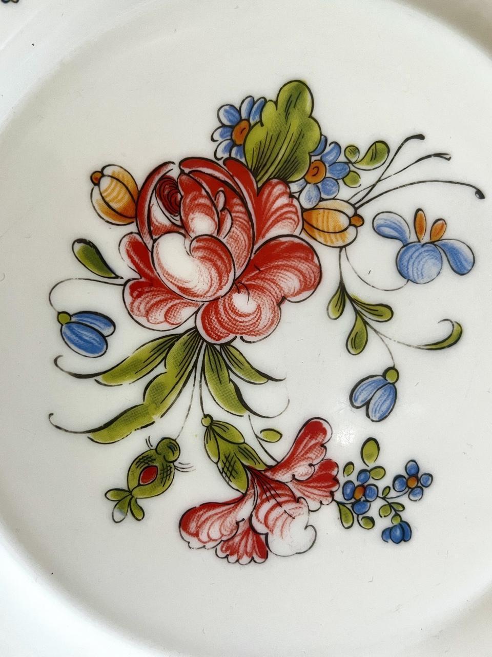 1970s Arcopal France Floral Plates