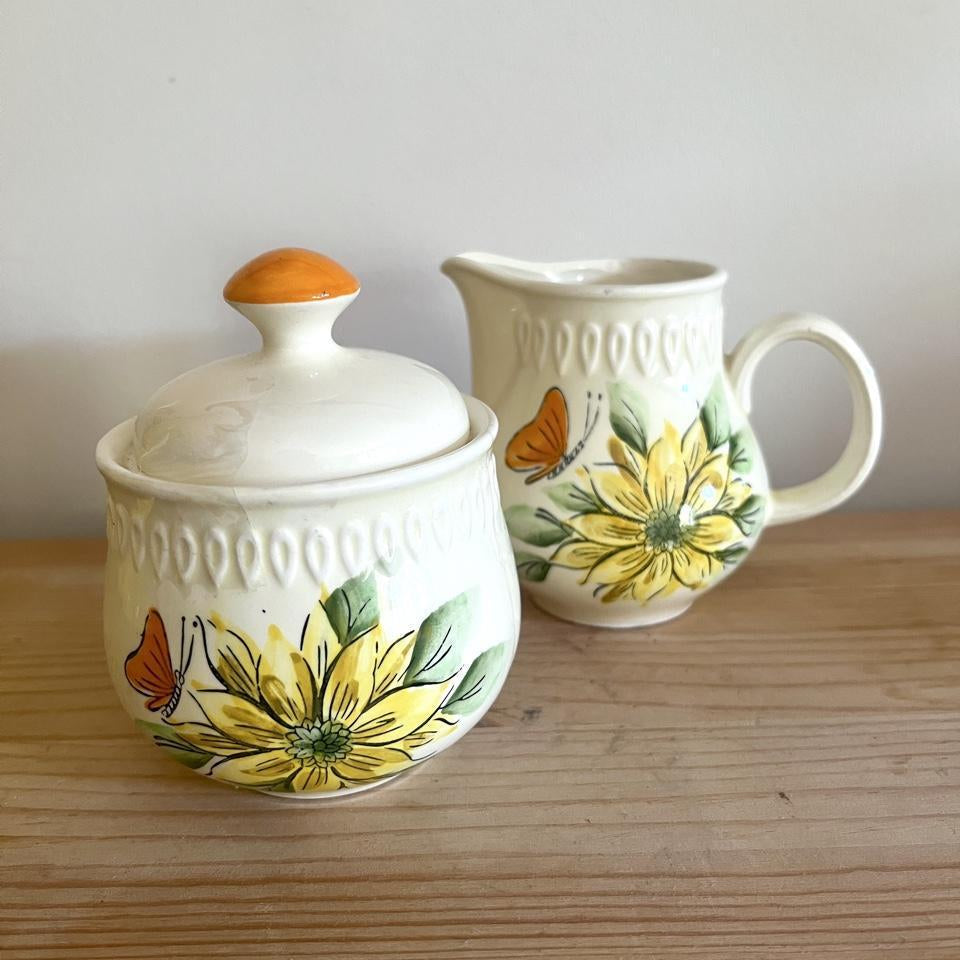 🌼 Vintage Sarasota by Shafford Cream & Sugar Set