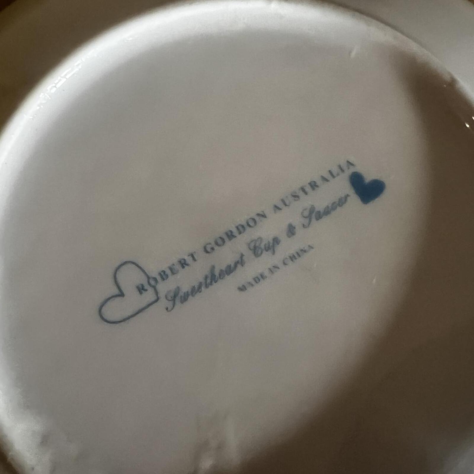 Vintage Robert Gordon Sweetheart Mugs & Saucers | Pair